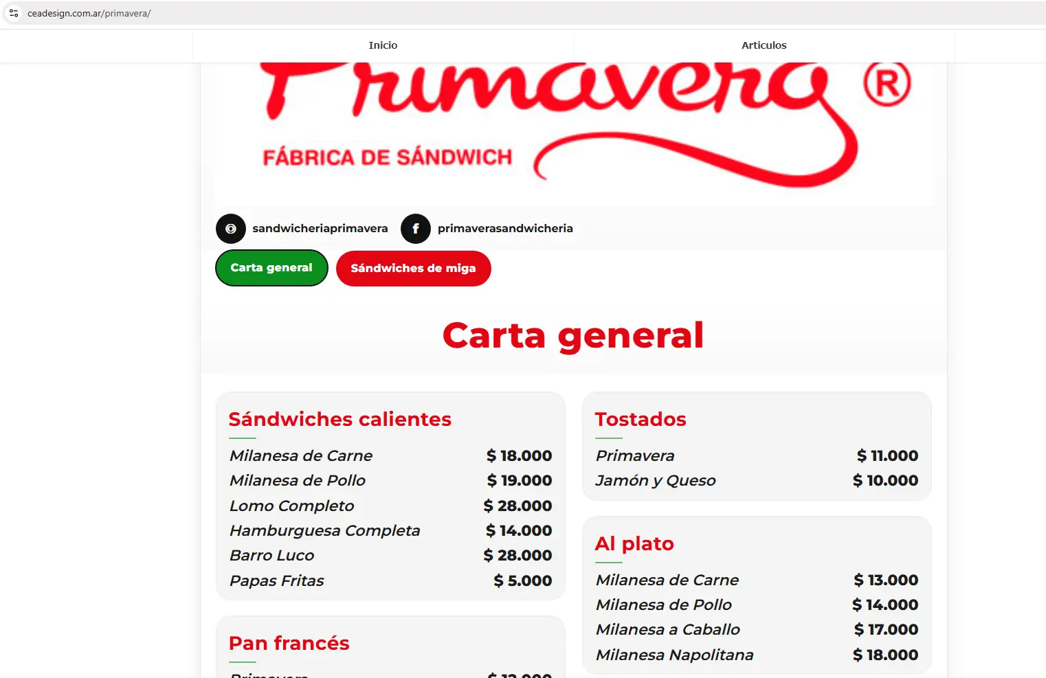 Carta digital de Primavera