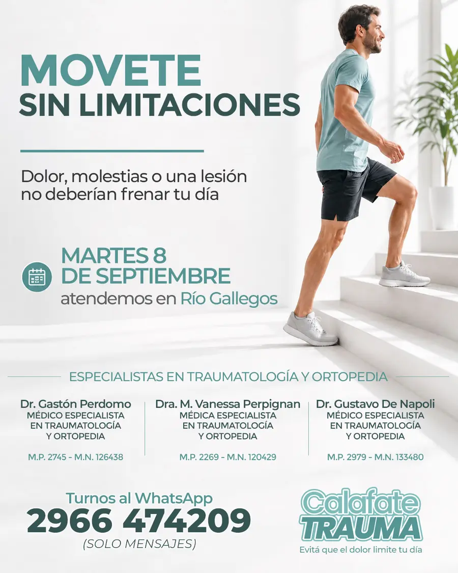 Flyer de Calafate Trauma
